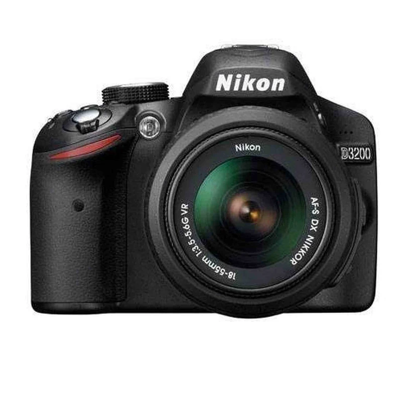 Nikon D3200 Digital SLR Camera with 18-55mm NIKKOR VR Lens - Black - Refurbished by Nikon USA - Reconditioned