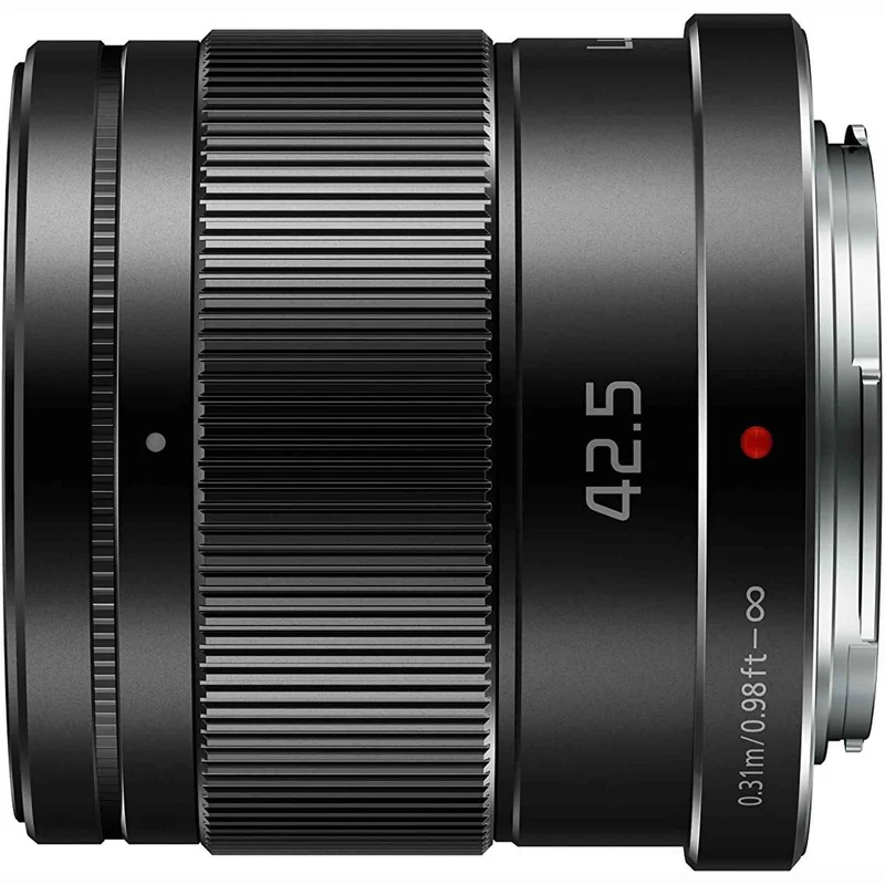 Panasonic LUMIX G LENS, 42.5MM, F1.7 ASPH., MIRRORLESS MICRO FOUR THIRDS, POWER OPTICAL I.S., H-HS043K (USA BLACK) - Reconditioned