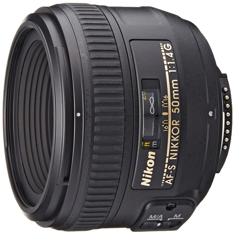 Nikon AF-S FX NIKKOR 50mm f/1.4G Lens with Auto Focus for Nikon DSLR Cameras - Reconditioned
