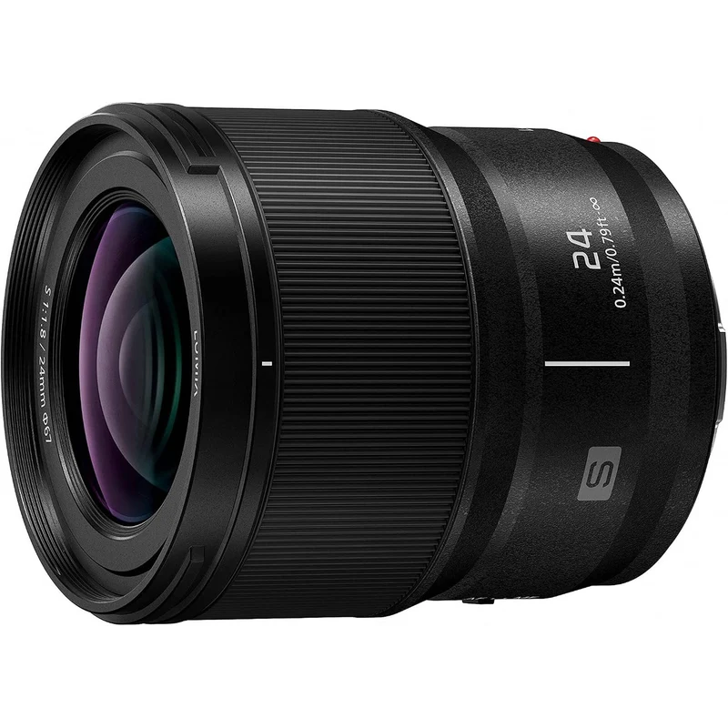 Panasonic LUMIX S Series Camera Lens, 24mm F1.8 L-Mount Interchangeable Lens for Mirrorless Full Frame Digital Cameras, S-S24 - Reconditioned