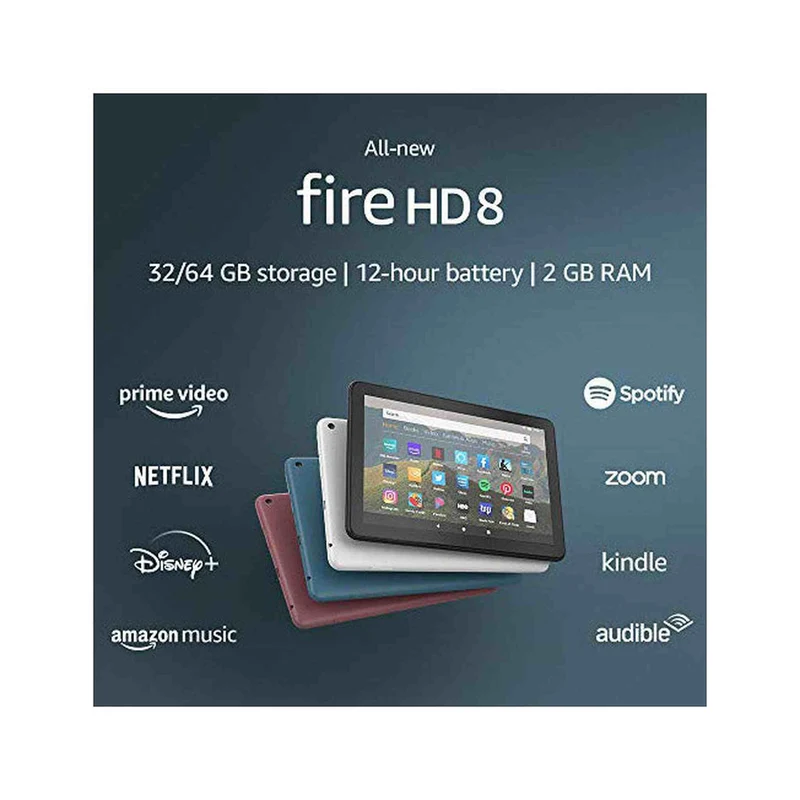 Fire HD 8 tablet, 8" HD display, 32 GB