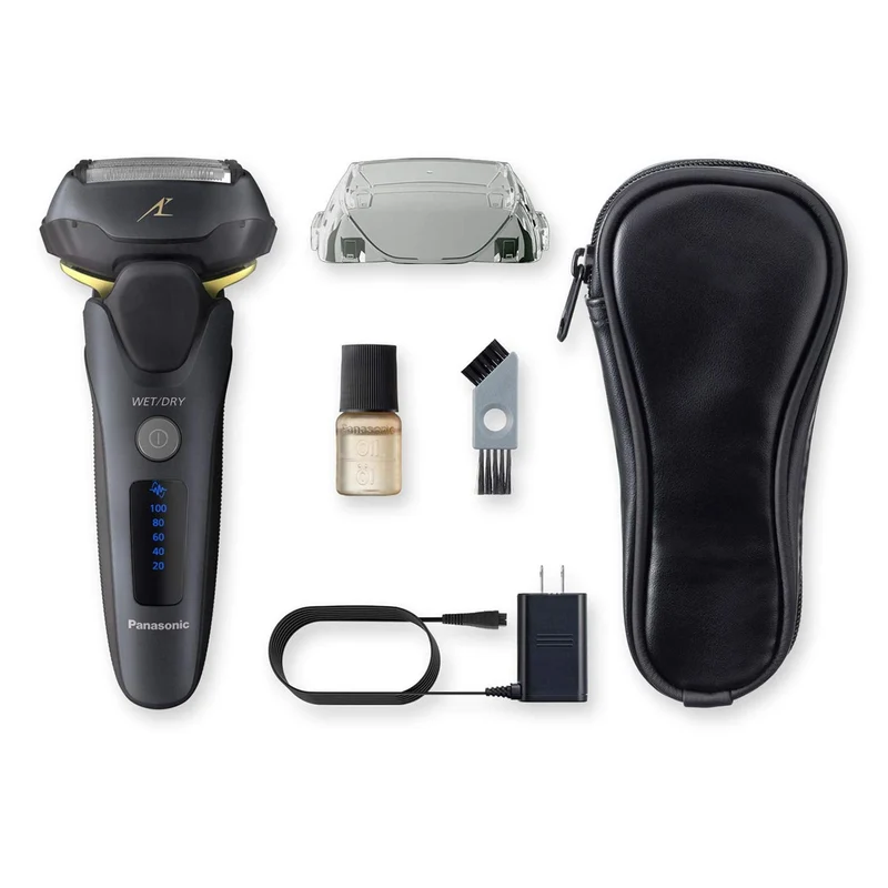 Panasonic ESLV67K Arc5 Wet/Dry Electric Shaver (Matte Black) Bundle with Cleaning Cloth
