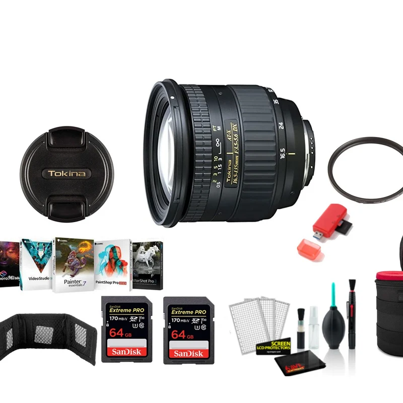 Tokina 12-28mm f/4.0 AT-X Pro APS-C Lens for Canon - Kit with Editing Software