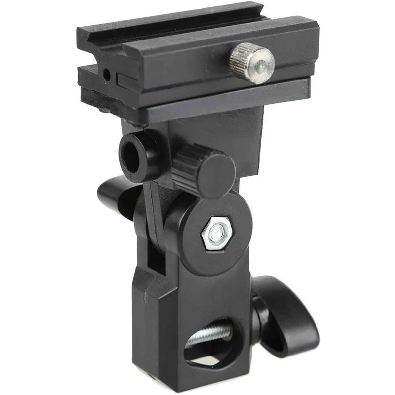 Godox Strong E-type Multifuctional Swivel Bracket Holder for Godox Nikon Connon Flash Speedlite Hot Shoe Speedlite Light