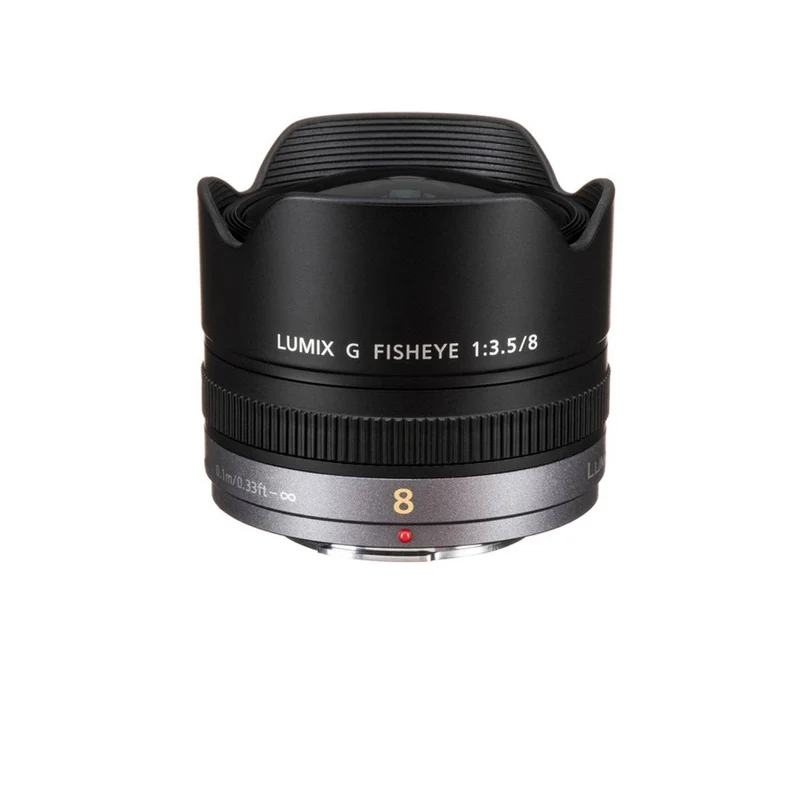 Panasonic Lumix G Fisheye 8mm f/3.5 Lens - Kit with 2x 64 Memory Cards and More