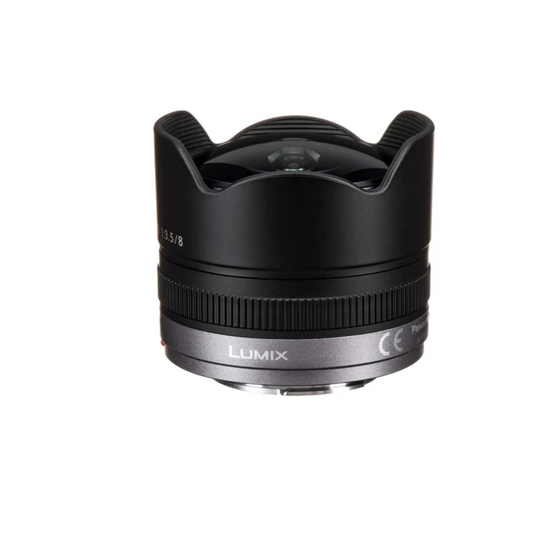 Panasonic Lumix G Fisheye 8mm f/3.5 Lens - Kit with 2x 64 Memory Cards and More