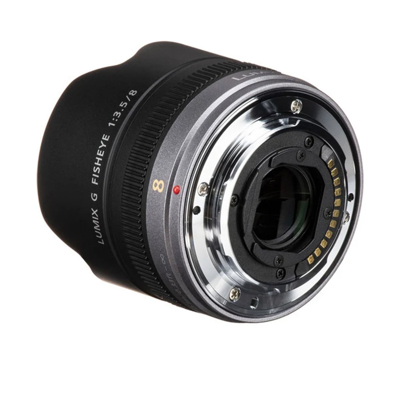 Panasonic Lumix G Fisheye 8mm f/3.5 Lens - Kit with 2x 64 Memory Cards and More