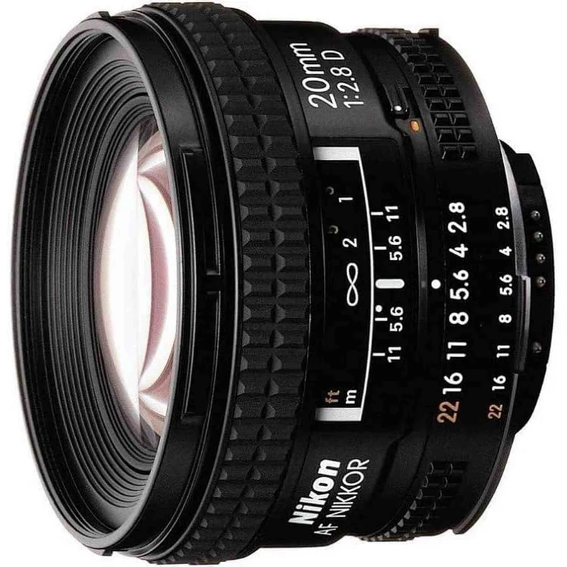 Nikon AF 20mm f/2.8D Wide-Angle Prime Lens (1913) Intl Model Bundle