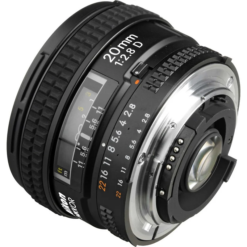 Nikon AF 20mm f/2.8D Wide-Angle Prime Lens (1913) Intl Model Bundle