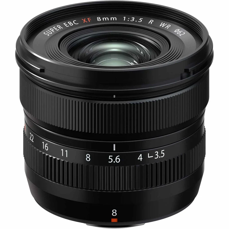 Fujifilm XF 8mm f/3.5 R WR Ultra-Wide Angle Lens + 64GB SD Card Bundle