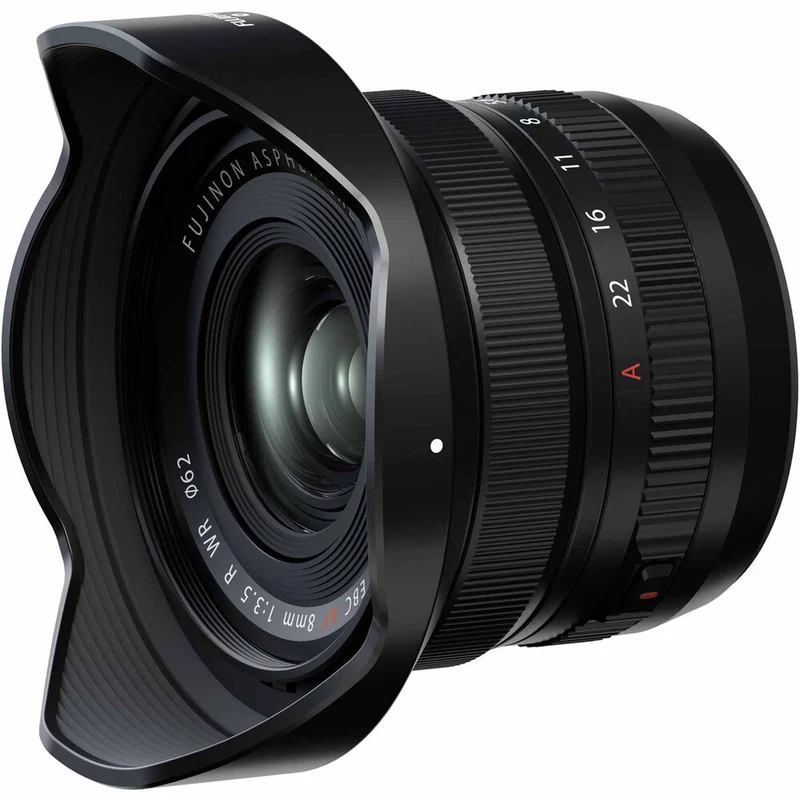 Fujifilm XF 8mm f/3.5 R WR Ultra-Wide Angle Lens + 64GB SD Card Bundle