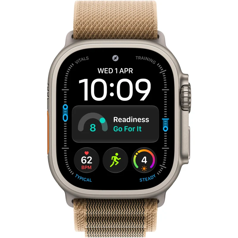 Apple Watch Ultra 4 49mm Natural Titanium Case GPS + Cellular Alpine Loop [Desert]