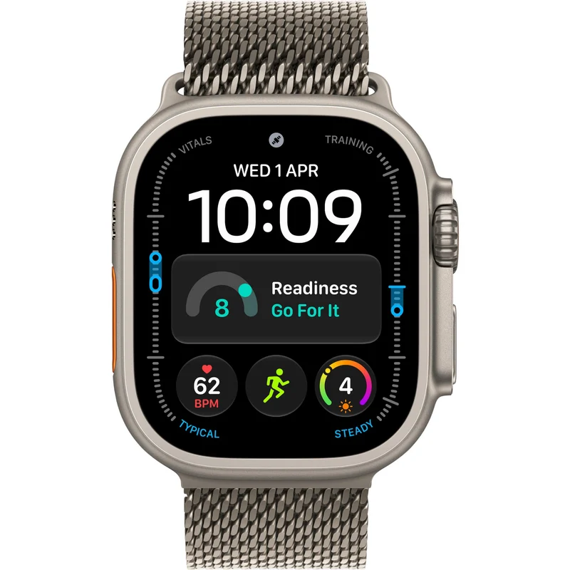 Apple Watch Ultra 4 49mm Natural Titanium Case GPS + Cellular Natural Titanium Milanese Loop M