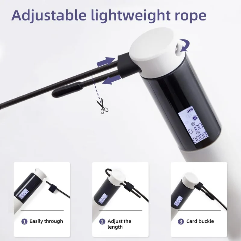 ALLIUMS Smart Jump Rope with App Tracking, Bluetooth & Adjustable Length