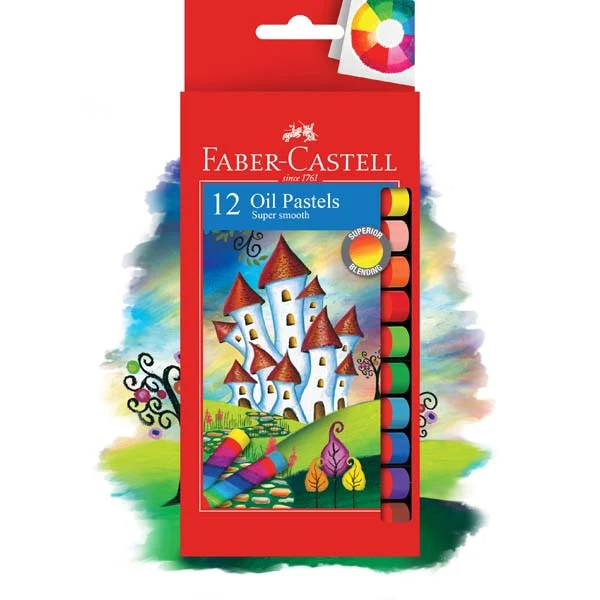 Faber-Castell Oil Pastels Assorted Pack 12