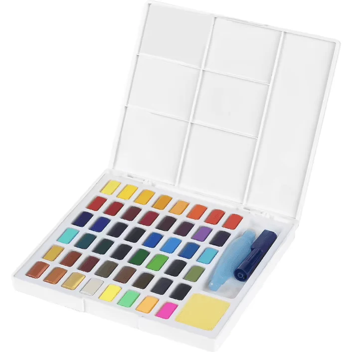Faber-Castell Creative Studio Watercolour Paint Set 48 + Water Brush