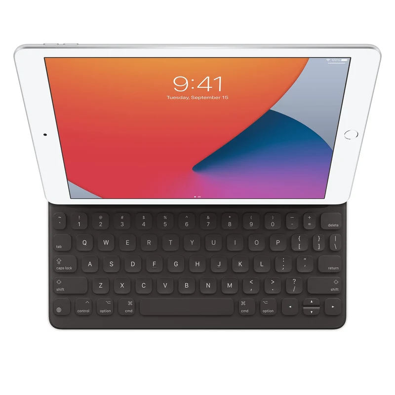 Apple Smart Keyboard: iPad Keyboard and case for iPad Pro 10.5-inch, iPad Air (3rd Generation), and iPad (7th, 8th, and 9th Generation), Comfortable Typing Experience, US English - Black - Refurbished