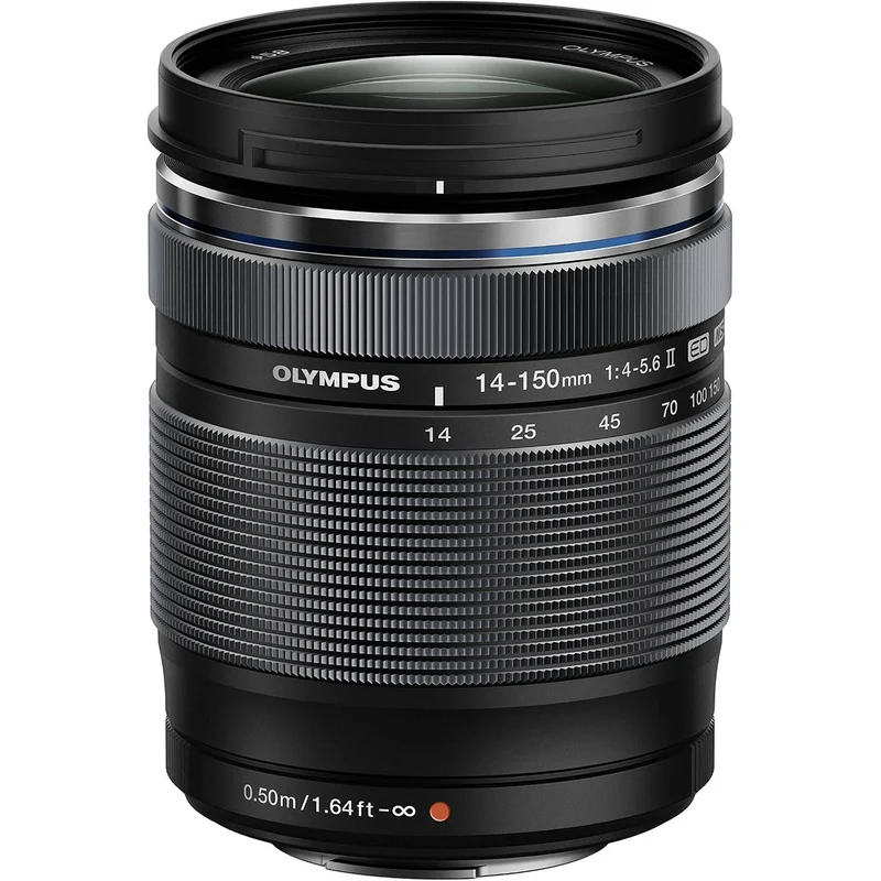 Olympus M.Zuiko Digital ED 14-150mm F4.0-5.6 II Lens, for Micro Four Thirds Cameras (Black) - Reconditioned
