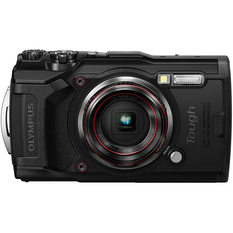 Olympus Tough TG-6 Waterproof Camera, Black - Reconditioned