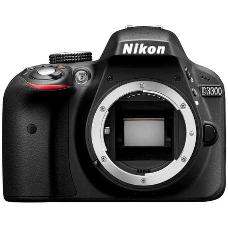 Nikon D3300 Digital SLR Camera Body Only - Black (24.2MP) 3.0 inch LCD (Renewed) - Reconditioned