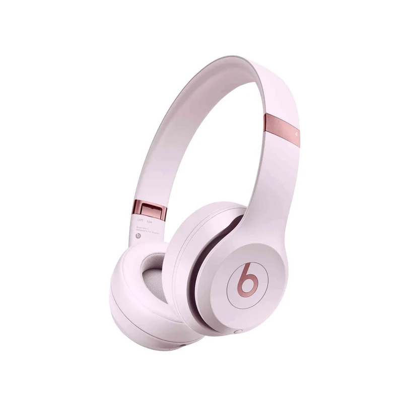 Beats Solo 4 - Wireless Bluetooth On-Ear Headphones, Apple & Android Compatible, Up to 50 Hours of Battery Life - Cloud Pink - Reconditioned