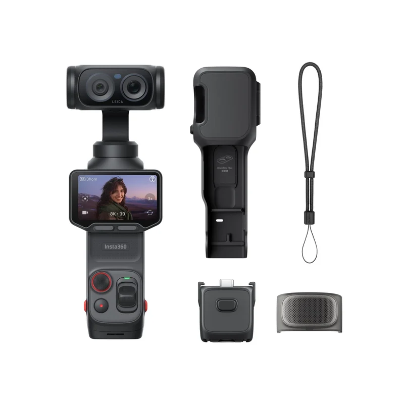 Insta360 Luna Ultra 8K Dual-Lens Gimbal Camera Standard Combo, Cosmic Black