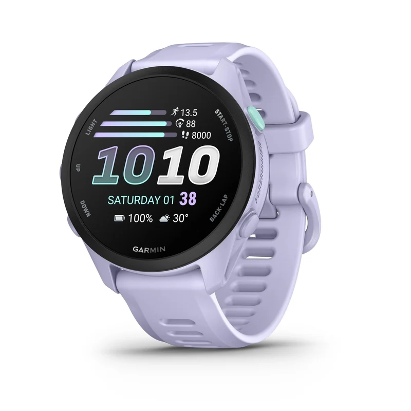 Garmin Forerunner® 70, Easy-to-Use GPS Running Smartwatch, Advanced Training Metrics and Recovery Insights, Up to 13 Days of Battery Life, Cool Lavendar