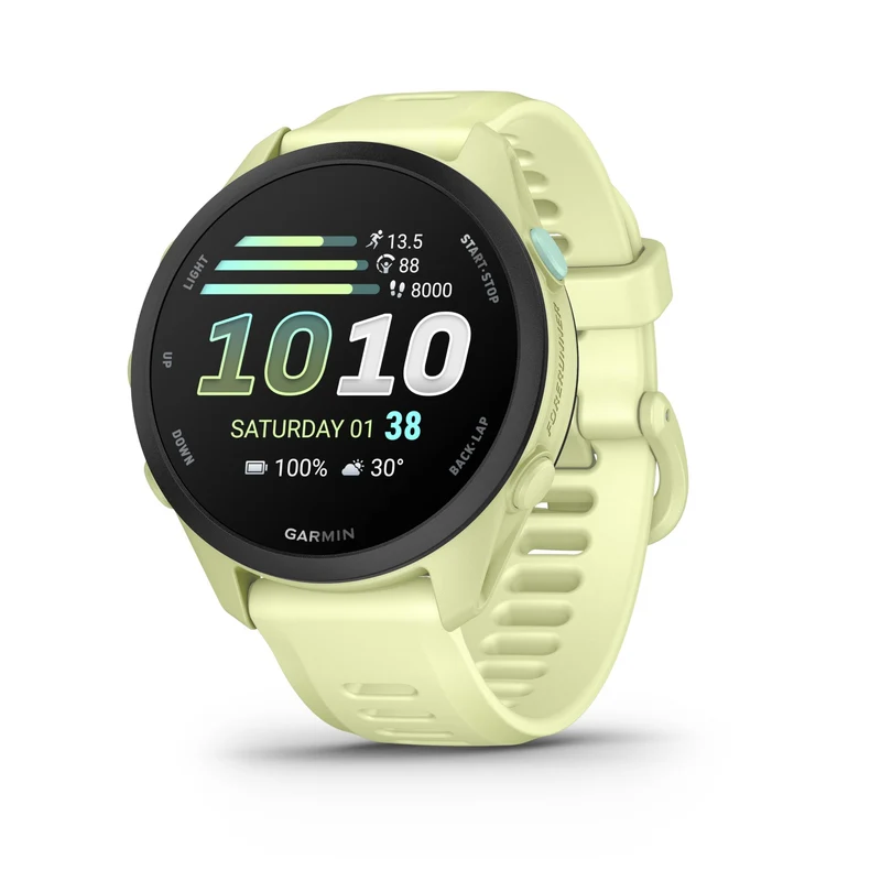 Garmin Forerunner® 70, Easy-to-Use GPS Running Smartwatch, Advanced Training Metrics and Recovery Insights, Up to 13 Days of Battery Life, Citron