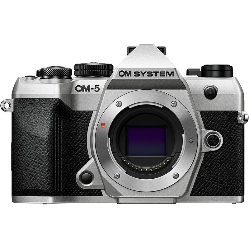 OM SYSTEM OM-5 Mark II Mirrorless Camera Silver (Bundle)