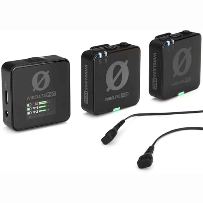 RODE Wireless PRO Compact Wireless Microphone System with Timecode, 32-bit Float On-board Recording, 2 Lavalier Microphones and Smart Charge Case for Filmmaking and Content Creation