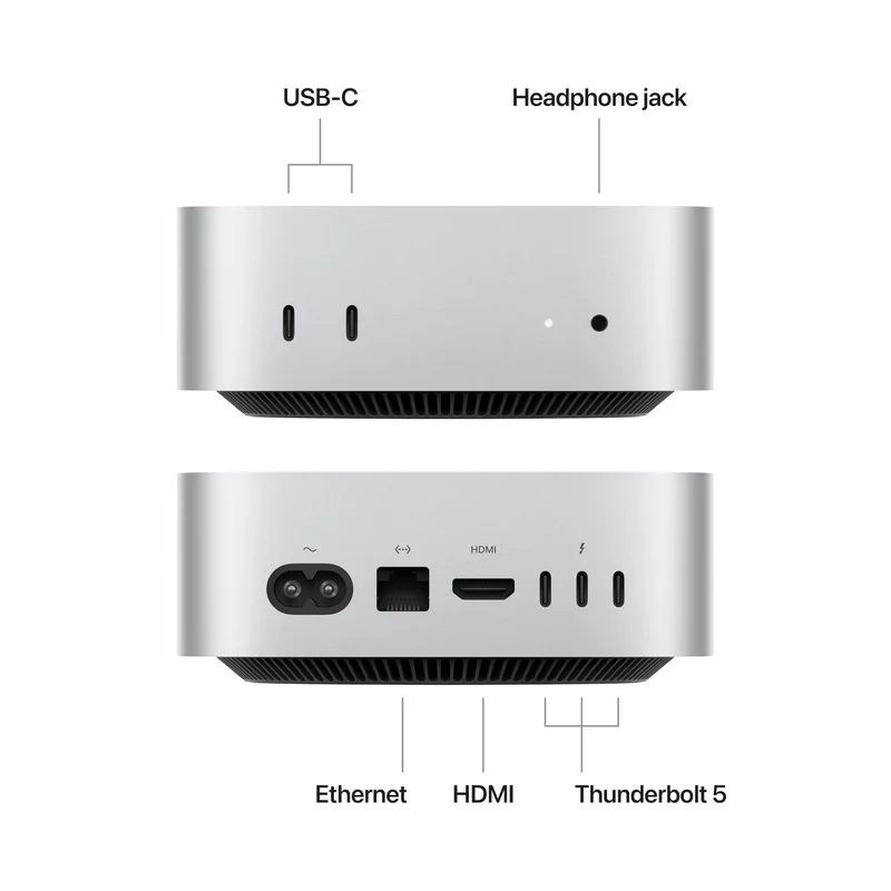 Apple 2024 Mac Mini Desktop Computer with M4 Pro chip with 12‑core CPU and 16‑core GPU: Built for Apple Intelligence, 24GB Unified Memory, 512GB SSD Storage, Gigabit Ethernet. Works with iPhone/iPad