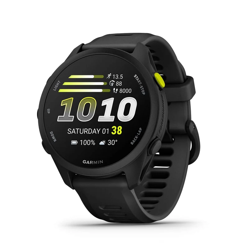 Garmin Forerunner® 70, Easy-to-Use GPS Running Smartwatch, Advanced Training Metrics and Recovery Insights, Up to 13 Days of Battery Life, Black