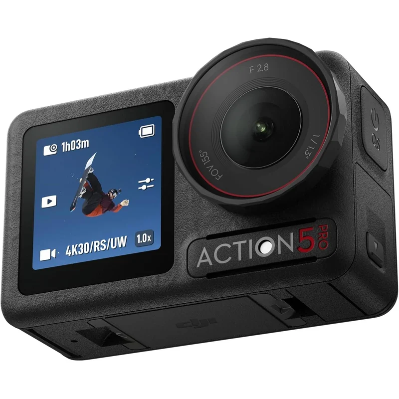 DJI Osmo Action 5 Pro Standard Combo, Waterproof Camera with 1/1.3" Sensor, 4K/120fps Video, Subject Tracking, Stabilization, Dual OLED Touchscreens, Action Camera 4K Ideal for Sports, Vlog