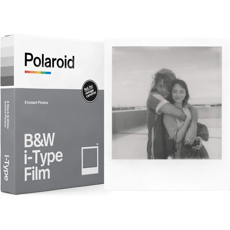 Polaroid Black and White Film for I-Type (8 Photos) (6001)