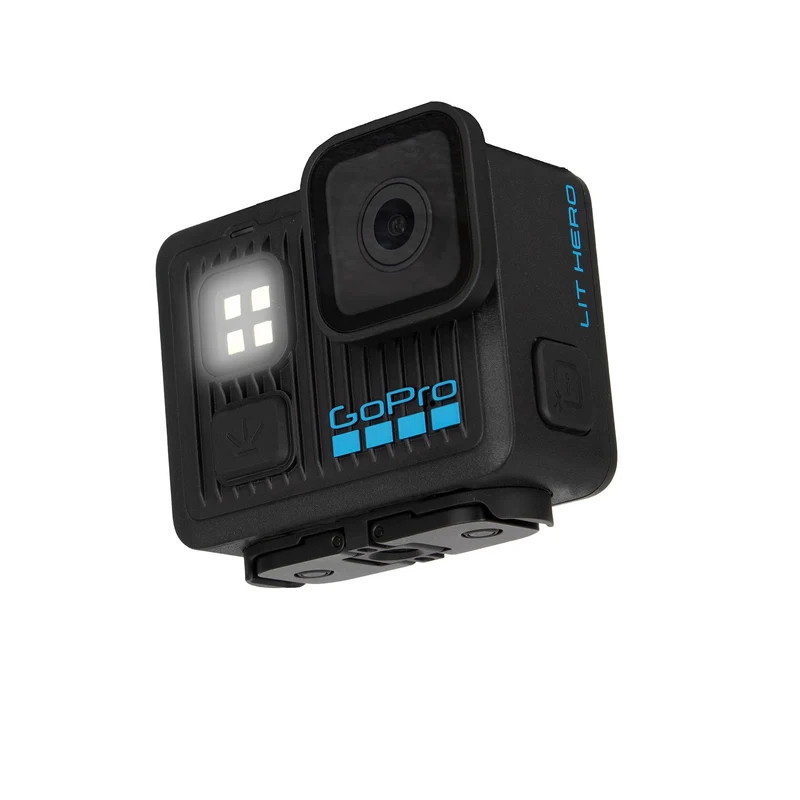 GoPro LIT Hero - Lightweight, Compact, Waterproof Action Camera with Built-in Light, 4K60 Ultra HD Video, 12MP Photo, Touch Screen, HyperSmooth Stabilization