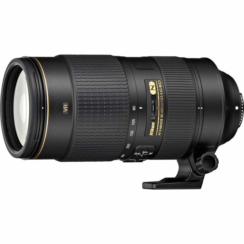 Nikon AF-S 80-400mm f/4.5-5.6G ED VR Lens (2208) Intl Model Bundle