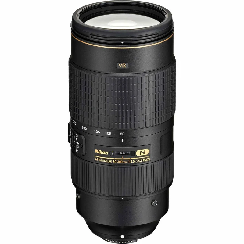 Nikon AF-S 80-400mm f/4.5-5.6G ED VR Lens (2208) Intl Model Bundle