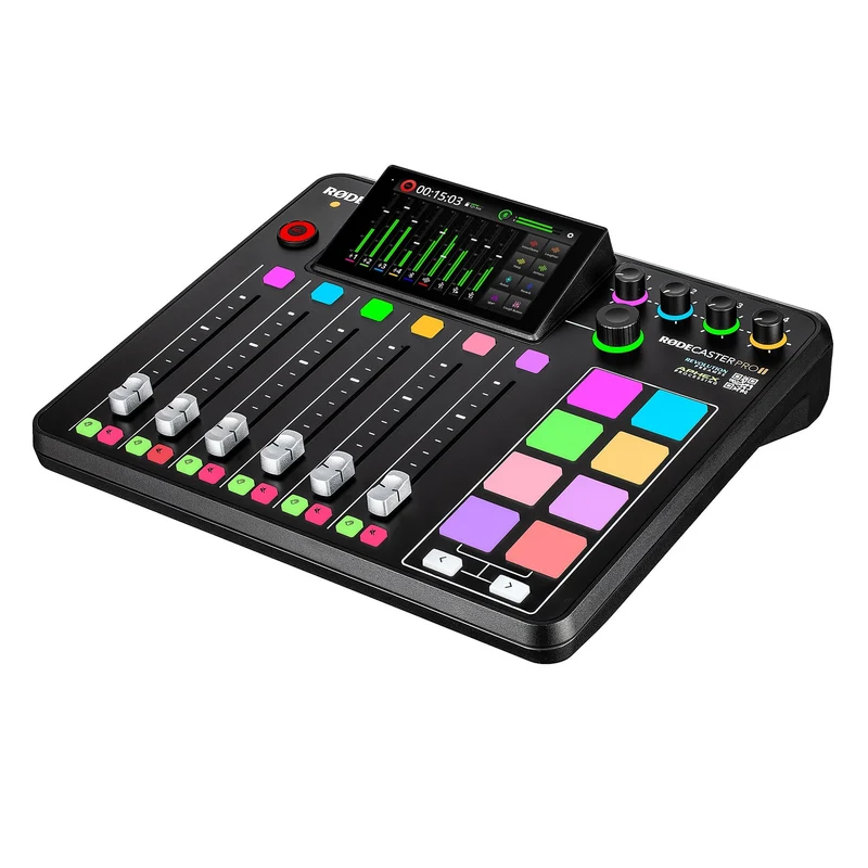 RØDE RØDECaster Pro II All-in-One Production Solution for Podcasting, Streaming, Music Production and Content Creation,Black
