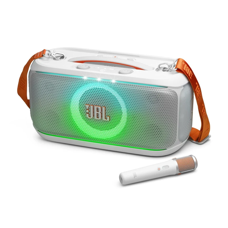JBL PartyBox On-The-Go 2 - Portable Party Speaker (White)