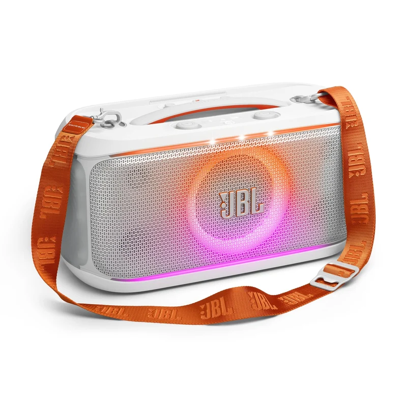 JBL PartyBox On-The-Go 2 - Portable Party Speaker (White)