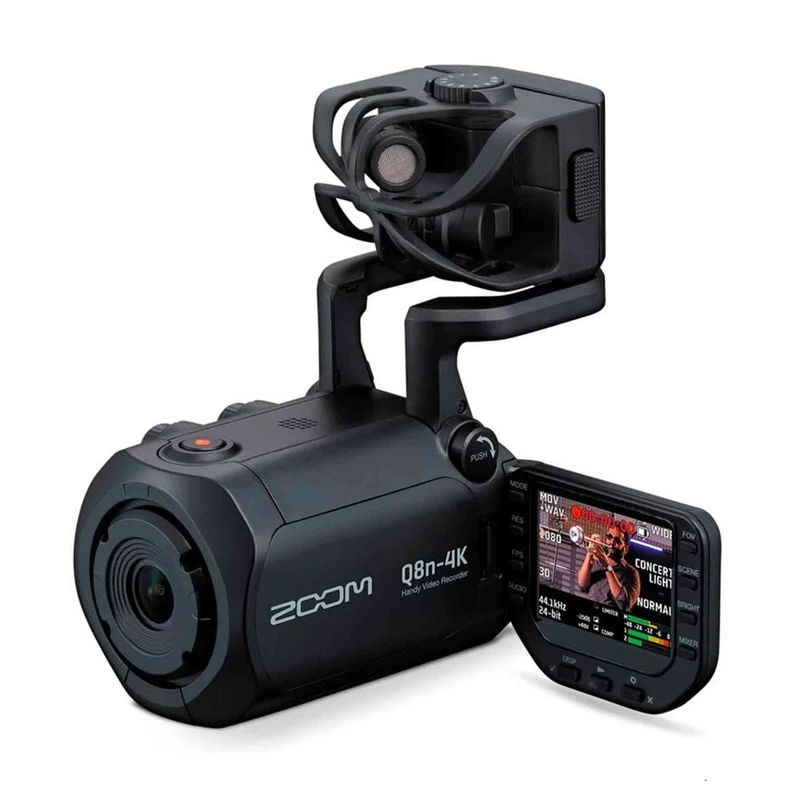 Zoom Q8n-4k Handy Video Recorder, 4k UHD Video, Stereo Microphones Plus Two XLR Inputs, Four Tracks of Audio Recording, Webcam, for Record and Streaming Music, Podcasts, and More