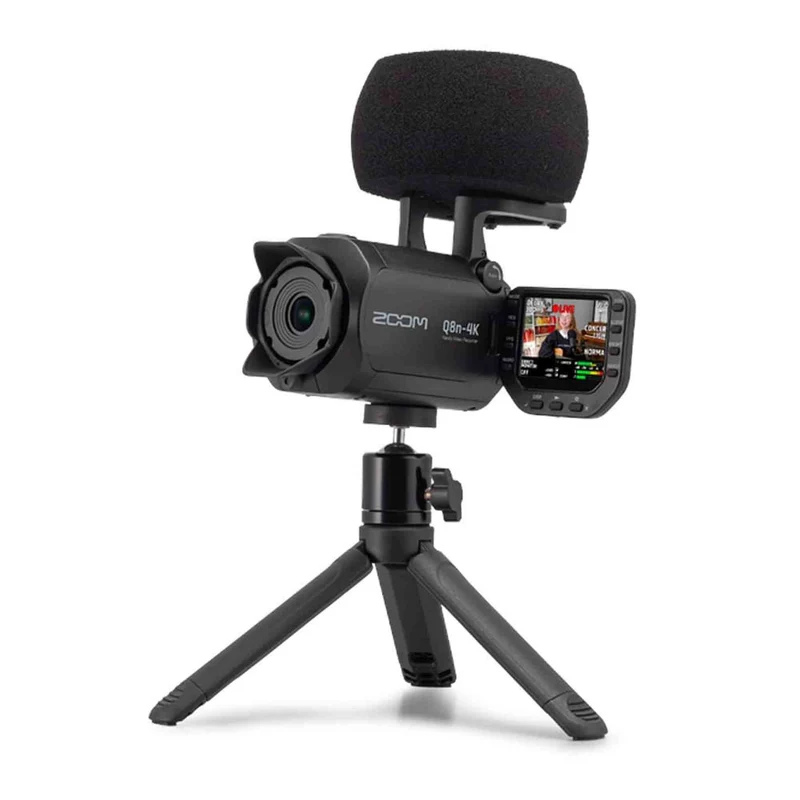 Zoom Q8n-4k Handy Video Recorder, 4k UHD Video, Stereo Microphones Plus Two XLR Inputs, Four Tracks of Audio Recording, Webcam, for Record and Streaming Music, Podcasts, and More