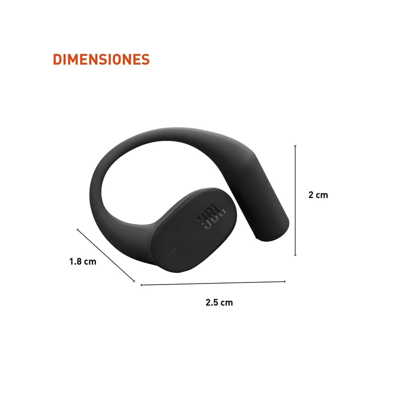 JBL Sense Lite - True Wireless Open-Ear Headphones (Black)