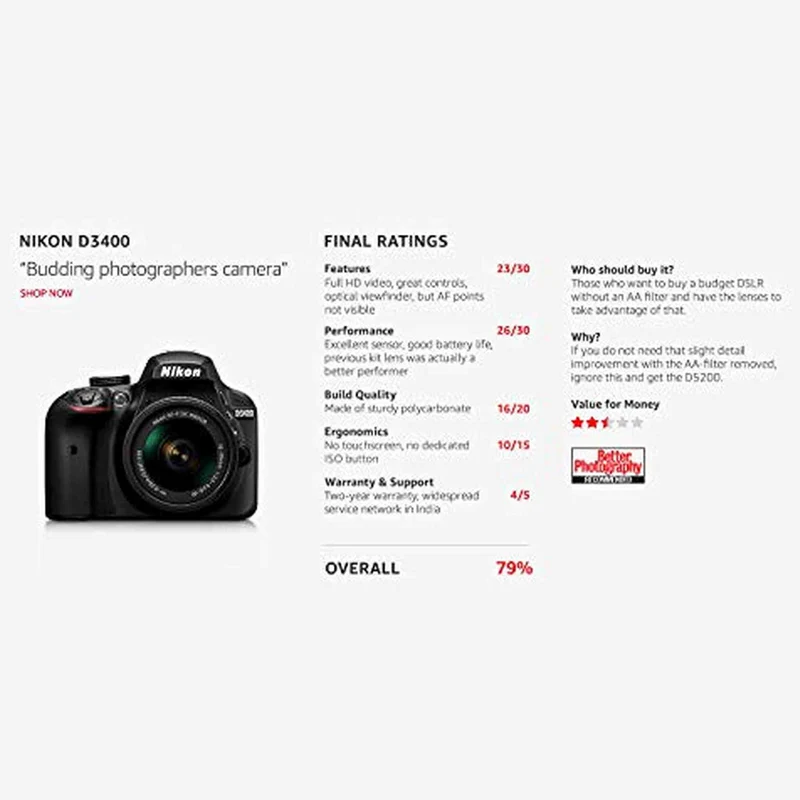 Nikon D3400 w/ AF-P DX NIKKOR 18-55mm f/3.5-5.6G VR (Black)