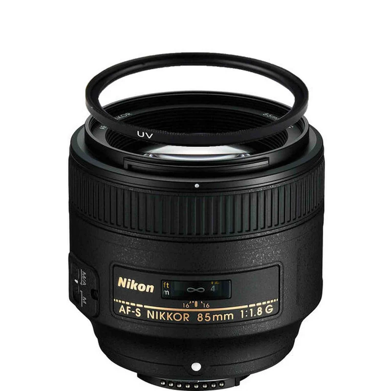 Nikon AF-S NIKKOR 85mm f/1.8G Lens w/67mm UV Filter Bundle