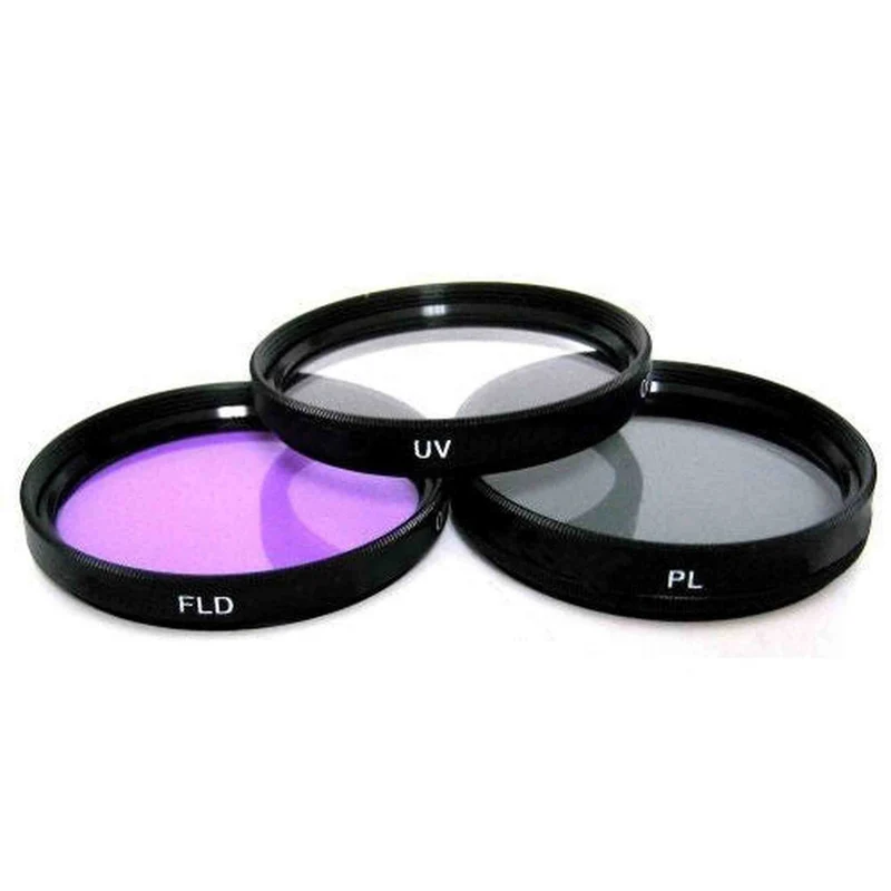 67mm 3 Piece Filter Kit (UV, Fluorescent, Polarizer)