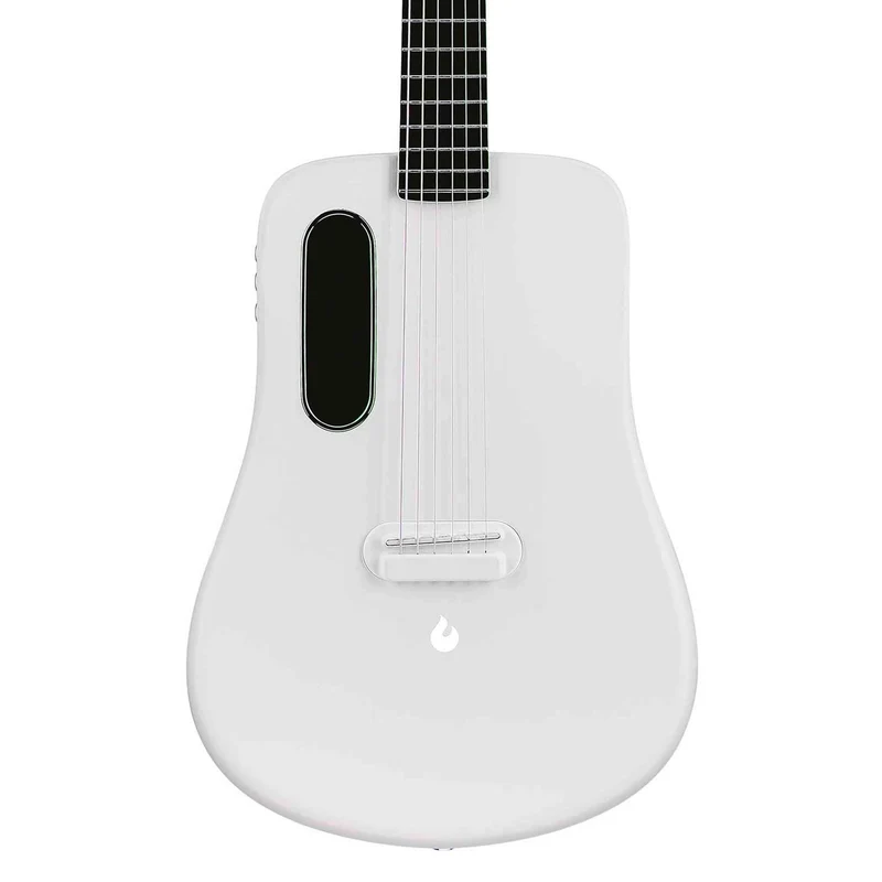 LAVA ME 2 36 inch Carbon Fiber Guitar with effects Acoustic Electric Guitar with Picks Hard Case (Freeboost-White)