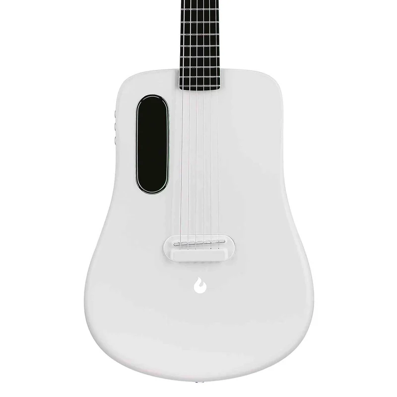 LAVA ME 2 36 inch Carbon Fiber Guitar with effects Acoustic Electric Guitar with Picks Hard Case (Freeboost-White)