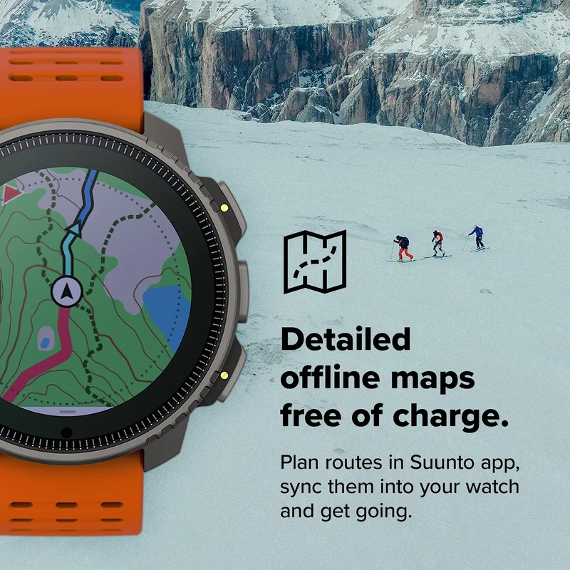 SUUNTO Vertical: Adventure GPS Watch, Large Screen, Offline Maps,
