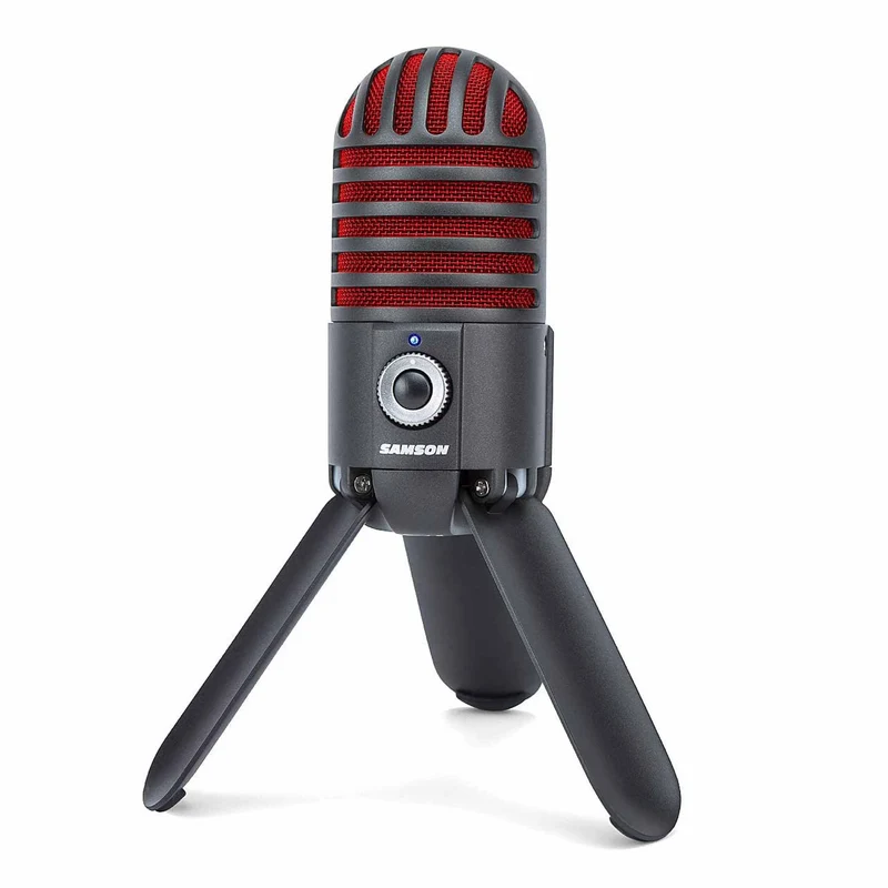 Samson Meteor Mic USB Studio Microphone, Titanium Black/Red - Limited Edition